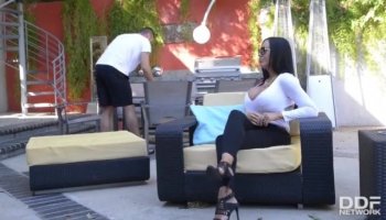 Autumn Falls enjoys getting her pussy penetrated with the dildo